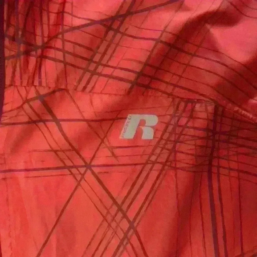 Russell Mens Track jacket Full Zip Windbreaker Sports coat‎ Red Athletic Small​ - Picture 4 of 16